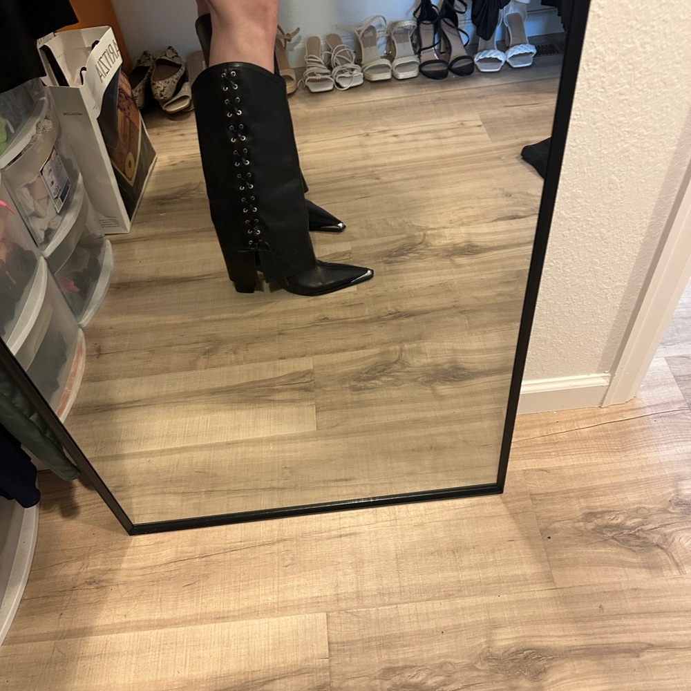 SCHUTZ Black Over the Knee Boots